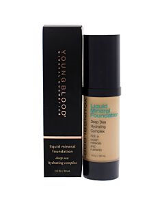 Liquid Mineral Foundation - Shell by Youngblood for Women - 1 oz Foundation