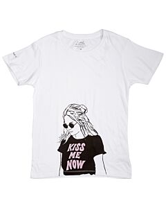 Little Eleven Paris "Kiss Me Now" Graphic T-shirt