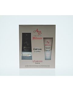 Lomani Ladies Spirit Millionaire Gold Icon Le Parfum Gift Set Skin Care 3610400037635