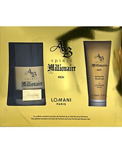 Lomani Men's AB Spirit Millionaire Gift Set Fragrances 3610400037673