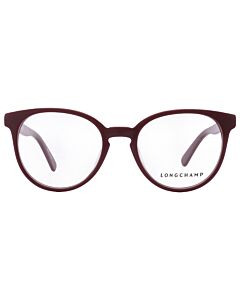 Longchamp 51 mm Burgundy Eyeglass Frames