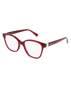 Longchamp 51 mm Striped Red Eyeglass Frames