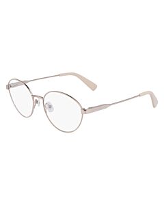 Longchamp 52 mm Rose Gold Eyeglass Frames