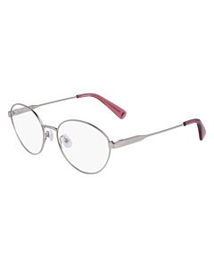 Longchamp 52 mm Silver Eyeglass Frames