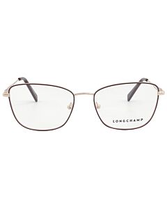 Longchamp 53 mm Rose Gold, Burgundy Eyeglass Frames