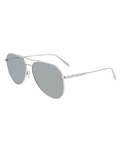 Longchamp 59 mm Silver Sunglasses