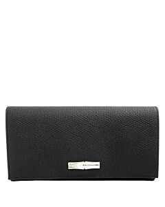 Longchamp Roseau Black Wallet