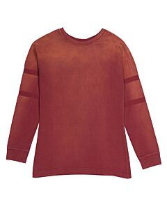Maison Margiela Burgundy Four-Stitch Detail Sweatshirt