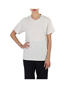 Maison Margiela Off White Numeric Logo Print Four- Stitch T-Shirt