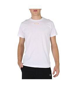 Maison Margiela White Patch Detail Cotton Jersey T-Shirt