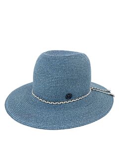 Maison Michel Ladies Denim Blue Virginie Fedora Hat