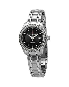Manero Autodate Stainless Steel Black Dial Watch
