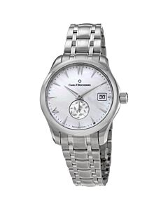 Women's Manero AutoDate Stainless Steel Mother of Pearl Dial Watch