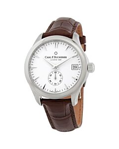 Men's Manero Peripheral (Alligator) Leather White Dial Watch
