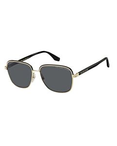 Marc Jacobs 56 mm Gold Black Sunglasses