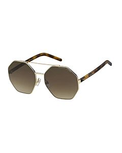 Marc Jacobs 60 mm Gold Havana Sunglasses