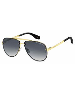 Marc Jacobs 61 mm Gold Grey Sunglasses
