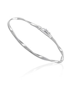 Marco Bicego Marrakech Collection 18K White Gold Twisted Stackable Bangle