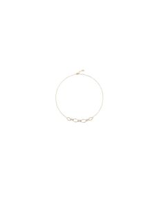 Marco Bicego Marrakech Onde Collection 18K Yellow and White Gold Half Necklace with Diamond Flowers - CG829 B3 YW M5