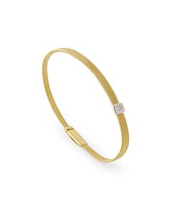 Marco Bicego Masai Yellow Gold Single Station Diamond Bracelet - BG731-B-YW