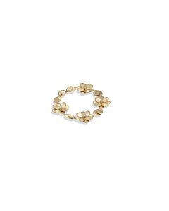 Marco Bicego Petali Collection 18K Yellow Gold and Diamond Flower Bracelet - BB2441 B Y 02