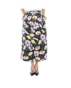 Marni Ladies Floral-print Cropped Trousers, Brand Size 42 (US Size 10)