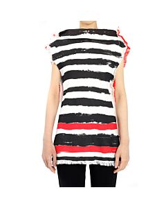 Marni Ladies Stripe-print Sleeveless Top