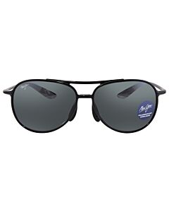 Maui Jim Alelele Bridge 60 mm Black Gloss Sunglasses