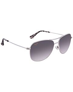 Maui Jim Cliff House 59 mm Silver Sunglasses