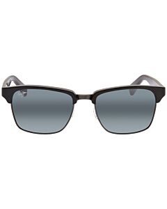 Maui Jim Kawika 54 mm Gloss Black with Antique Pewter Sunglasses