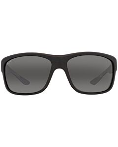 Maui Jim Southern Cross 63 mm Soft Black with Sea Blue and Grey Sunglasses