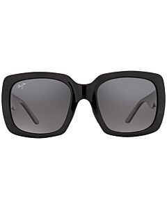 Maui Jim Two Steps 55 mm Black Gloss Sunglasses