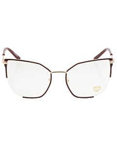 MCM 55 mm Burgundy;Gold Eyeglass Frames