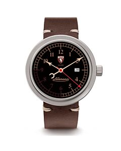 Men's 1919 Torino Leather Black Dial Watch