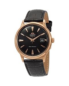 Men's 2nd Generation Bambino Leather Black Dial
