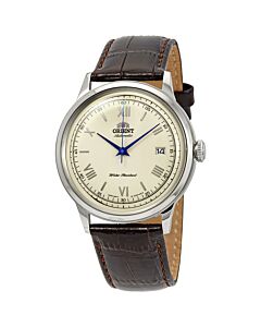 Men's 2nd Generation Bambino Leather Cream Dial