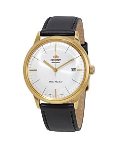 Men's 2nd Generation Bambino Leather White Dial