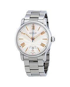 Men's 4810 Stainless Steel Silvery White Guilloché Dial