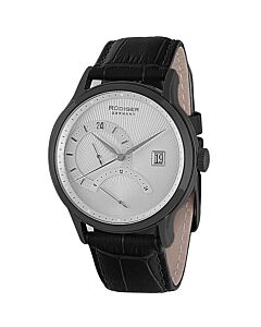 Men's Aachen Leather Silver Dial Watch