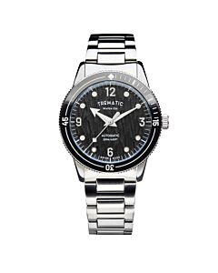 Men's Ac 14 Stainless Steel Black Dial Watch