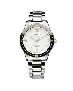 Men's Ac 14 Stainless Steel White Dial Watch