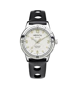 Men's Ac 14 Vegan Leather Silver-tone Dial Watch