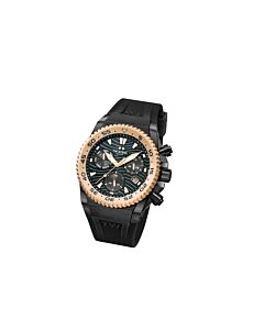 Men's Ace Diver Chronograph Rubber Black Dial Watch