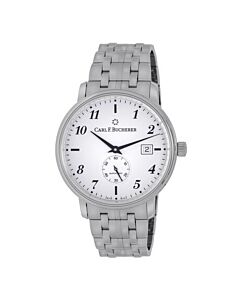 Men's Adamavi Stainless Steel White Dial Watch