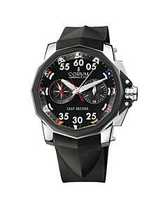 Men's Admirals Cup Chronograph Rubber Black Dial Watch