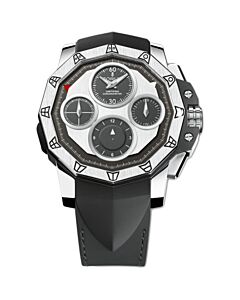 Men's Admirals Cup Seafender Chronograph Leather Grey Dial Watch
