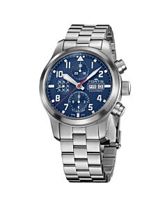 Men's Aeromaster Chronograph Stainless Steel Blue Dial Watch