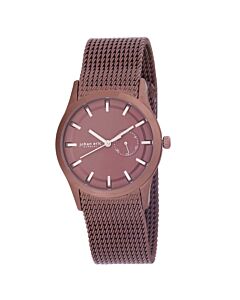 Men's Agerso Stainless Steel Brown Dial Watch