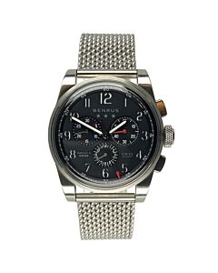 Men's Air Chief II Chronograph Stainless Steel Black Dial Watch