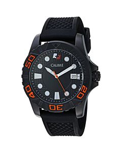 Men's Akron Rubber Black Dial Watch